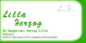 lilla herzog business card